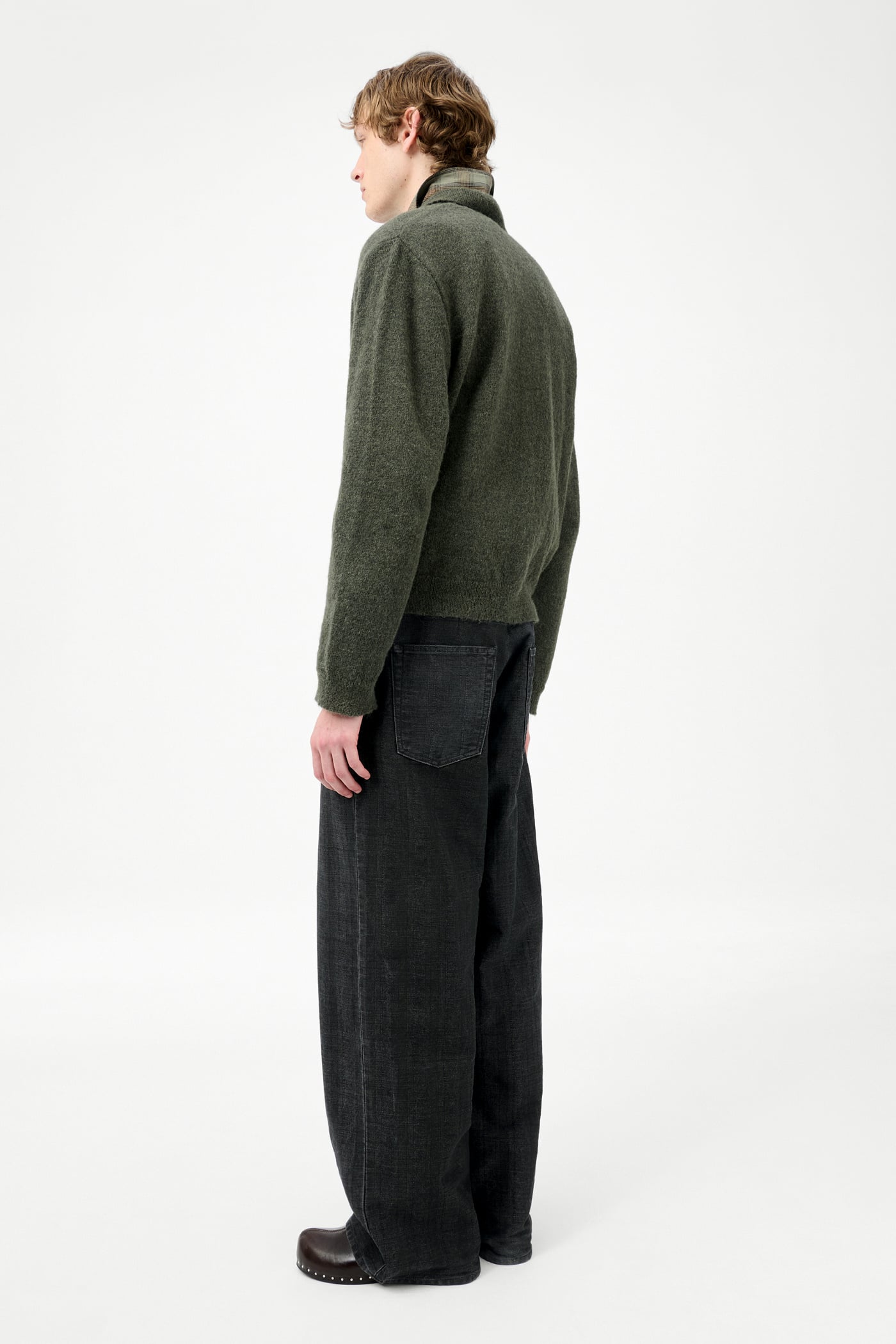 Our Legacy - Evening Polo Moss Green Fuzzy Alpaca