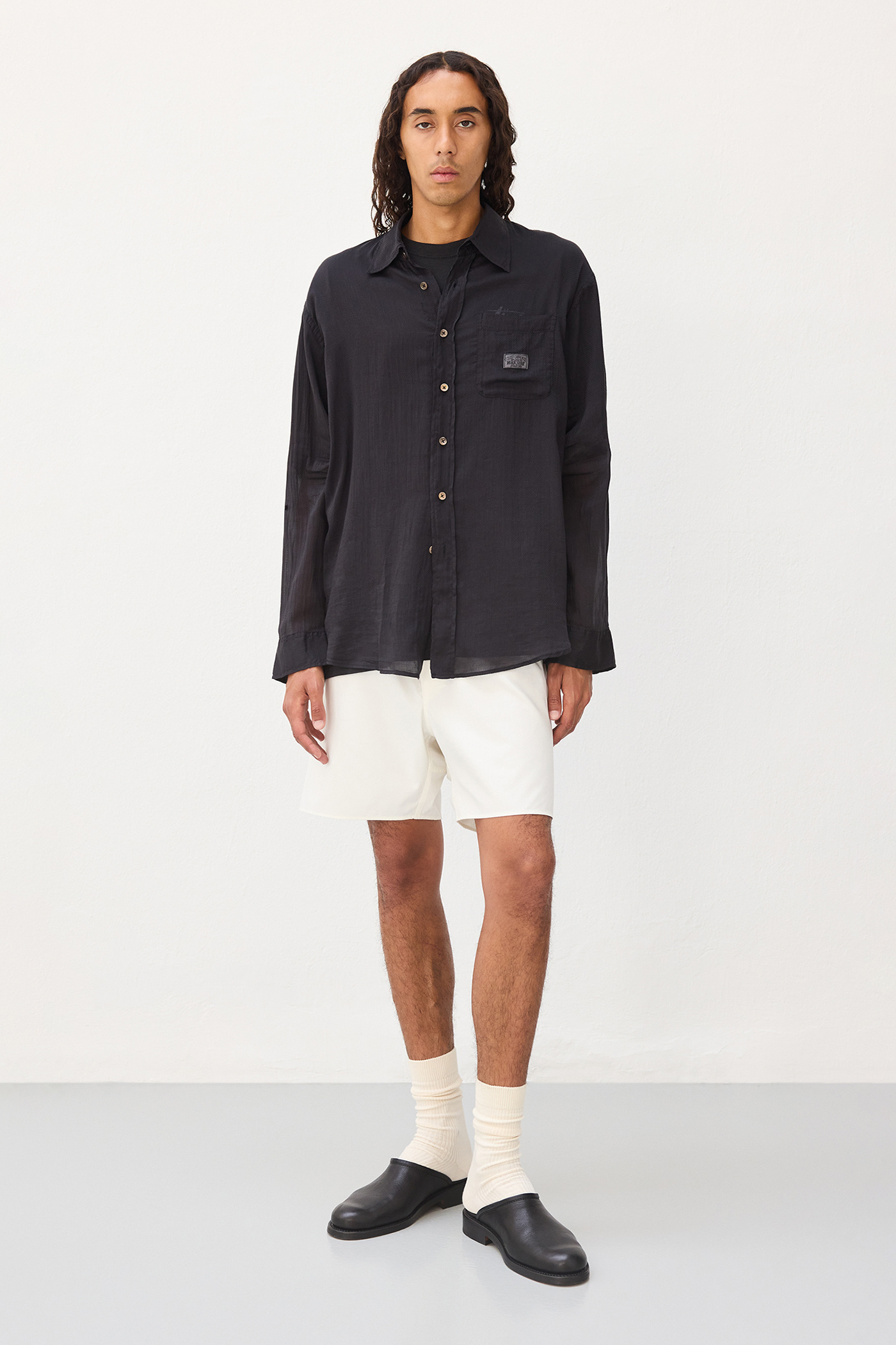 Our Legacy - Work Shop Shirt Black Cotton Silk