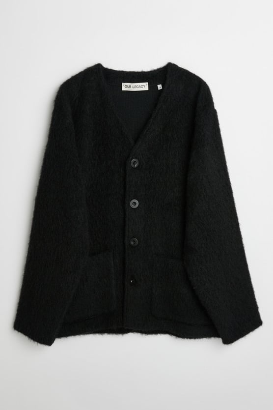 Our Legacy - Cardigan Black Mohair