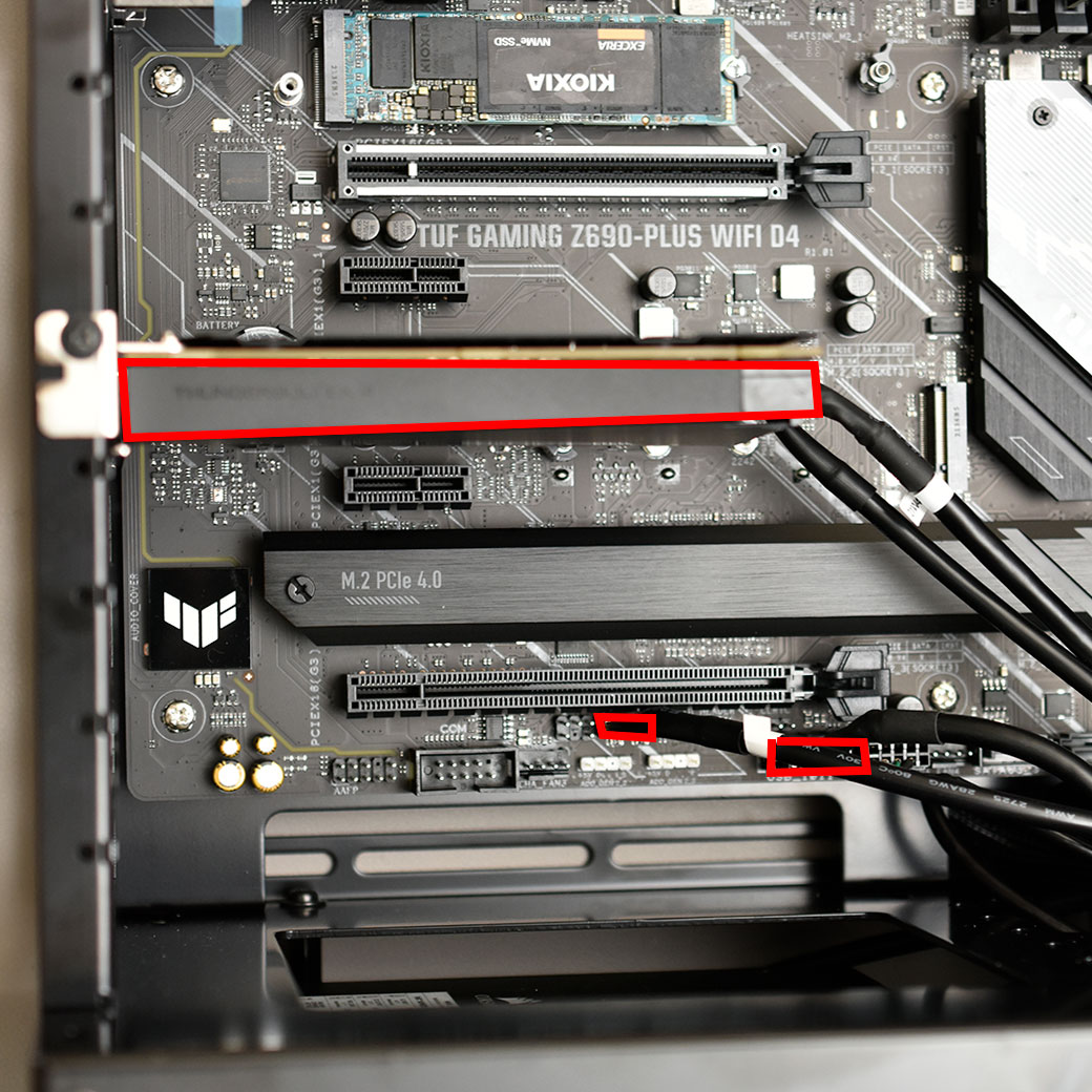 Thunderbolt 4端子を後付!ASUSTek 拡張カード ThunderboltEX 4 画面