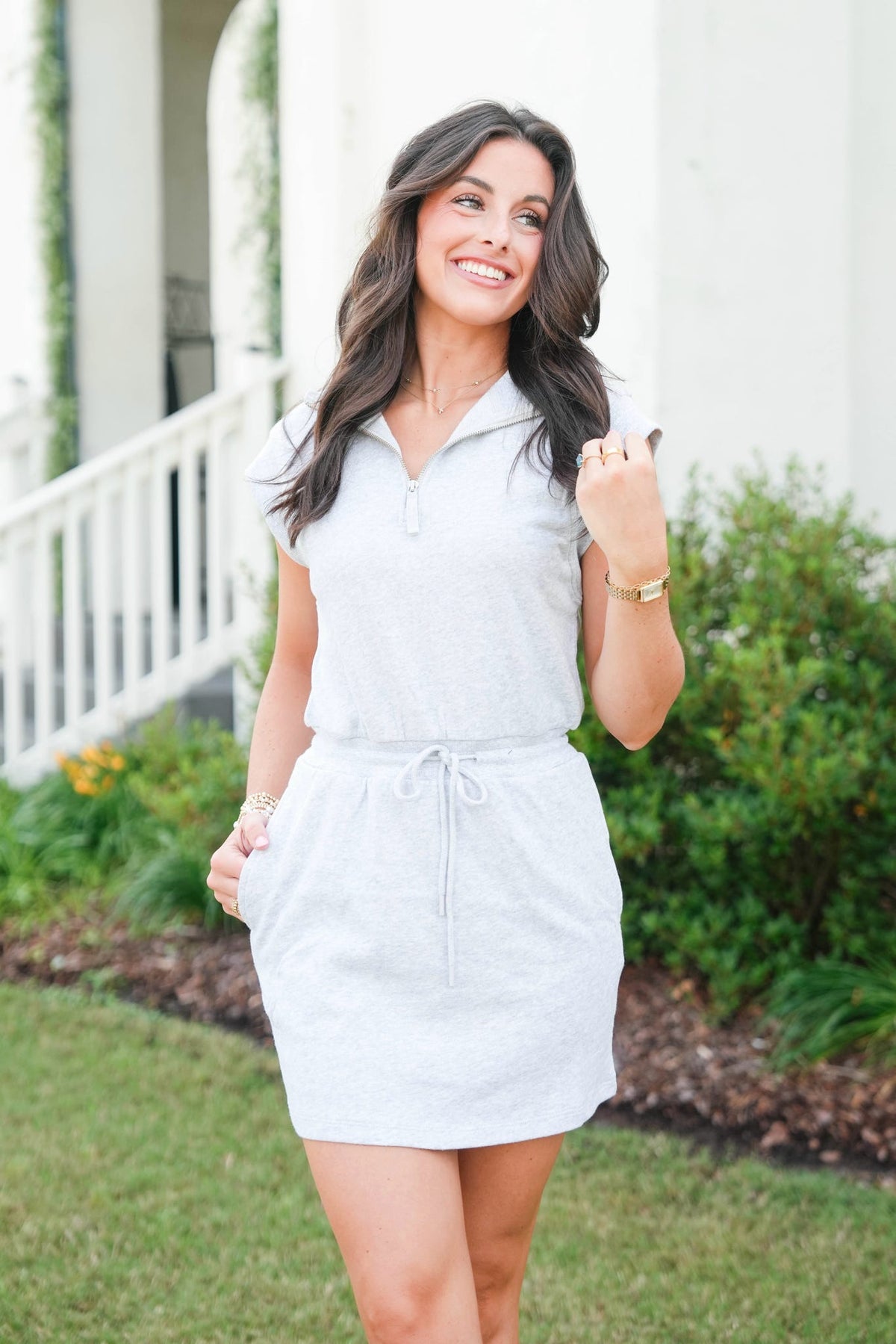 Z Supply Club Quarter Zip Active Mini Dress - Pants Store