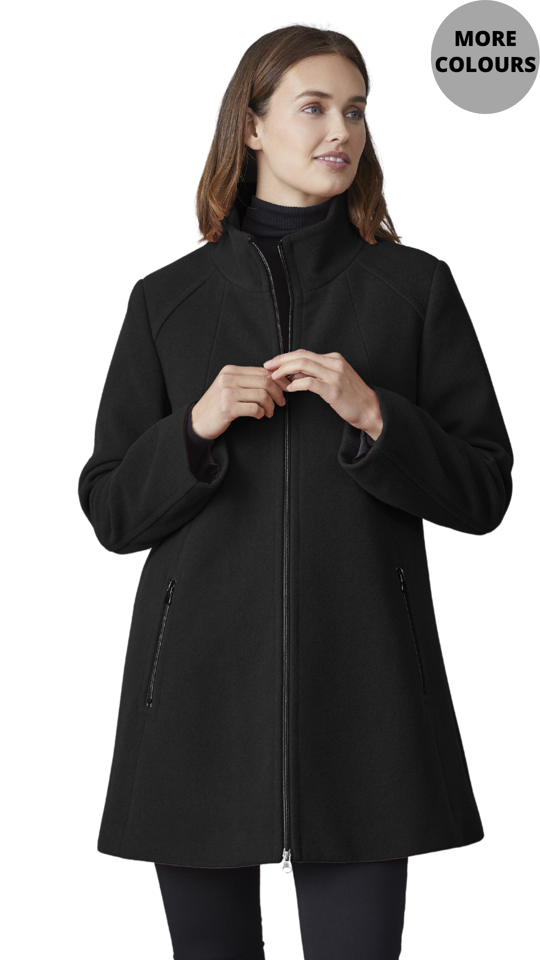 Marie A-Line Wool Coat. Style JUN2617 – PackersFashion