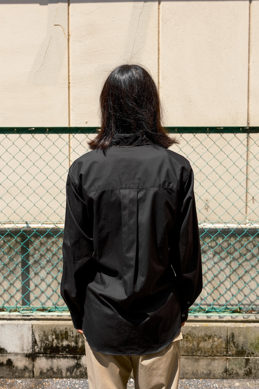 SOSHIOTSUKI's THE KIMONO BREASTED SHIRT BLACK mail order | Palette