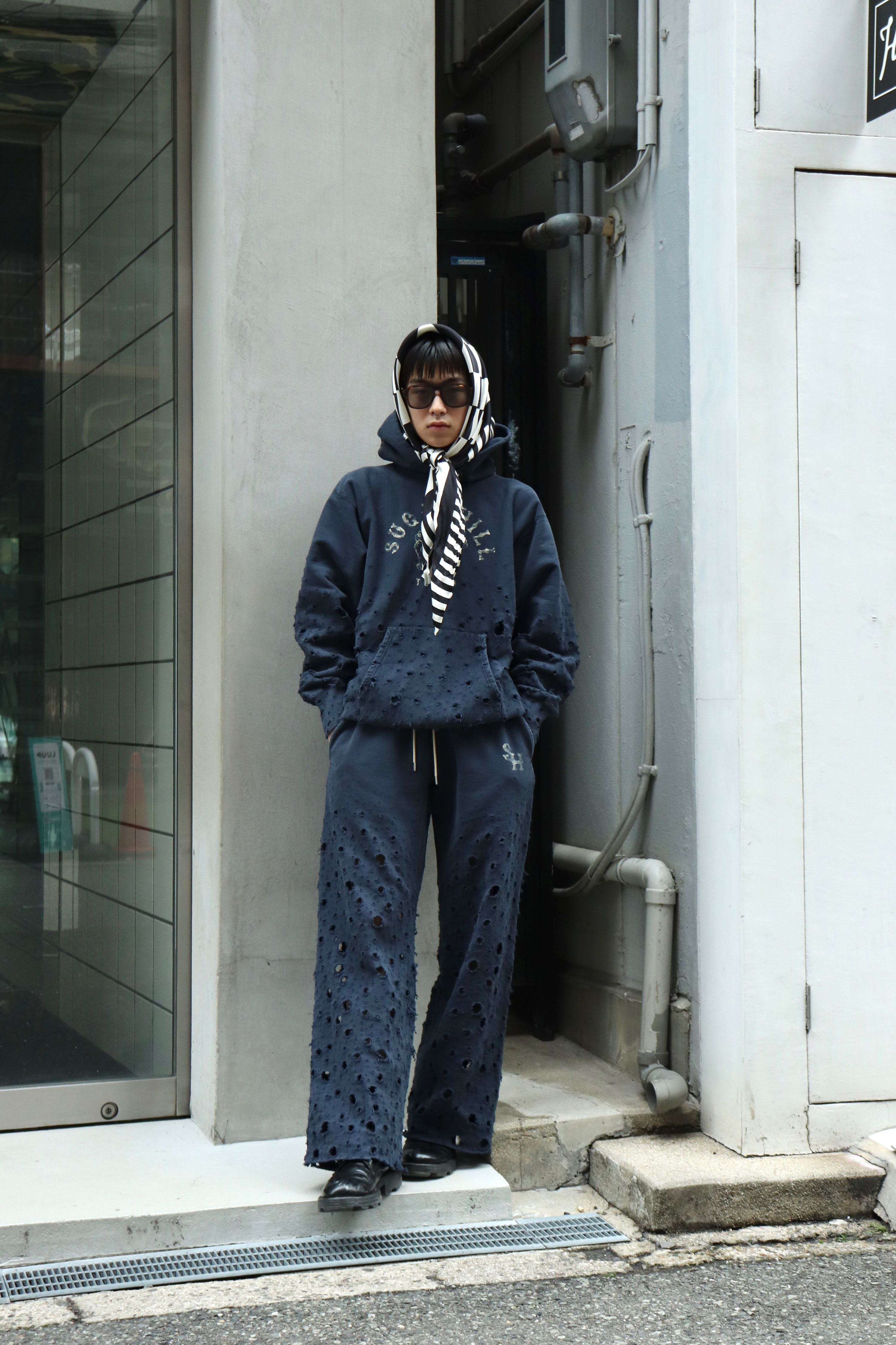 SUGARHILL(シュガーヒル)のCRASHED HOODIE OLD NAVYの通販｜PALETTE