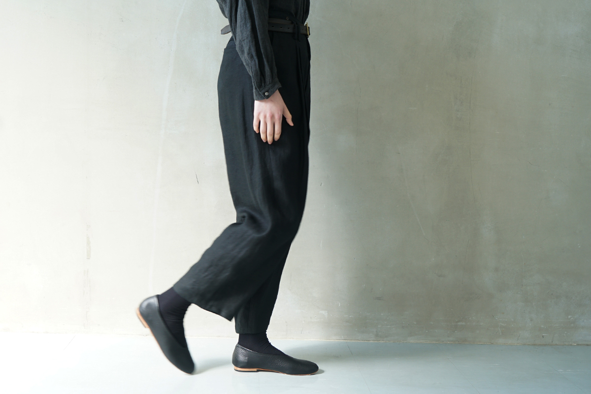 suzuki takayuki スズキタカユキ wide legged pantsⅠ[A252-11/black]