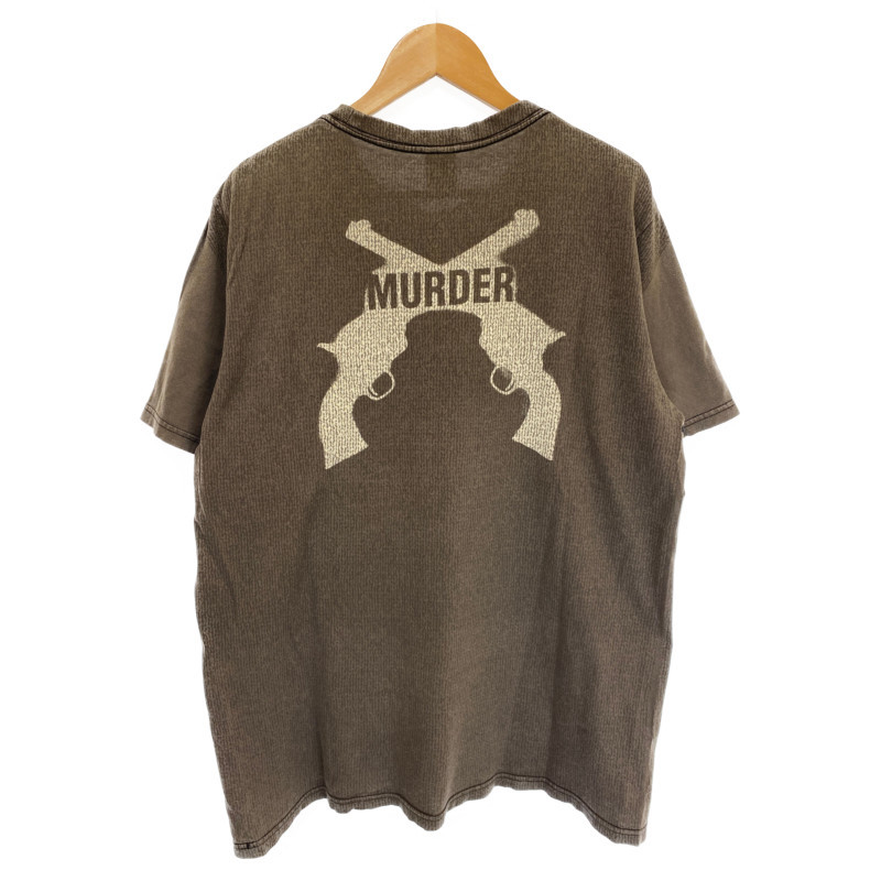 NUMBER(N)INE ナンバーナイン Tシャツ リボルバー プリント ブラウン