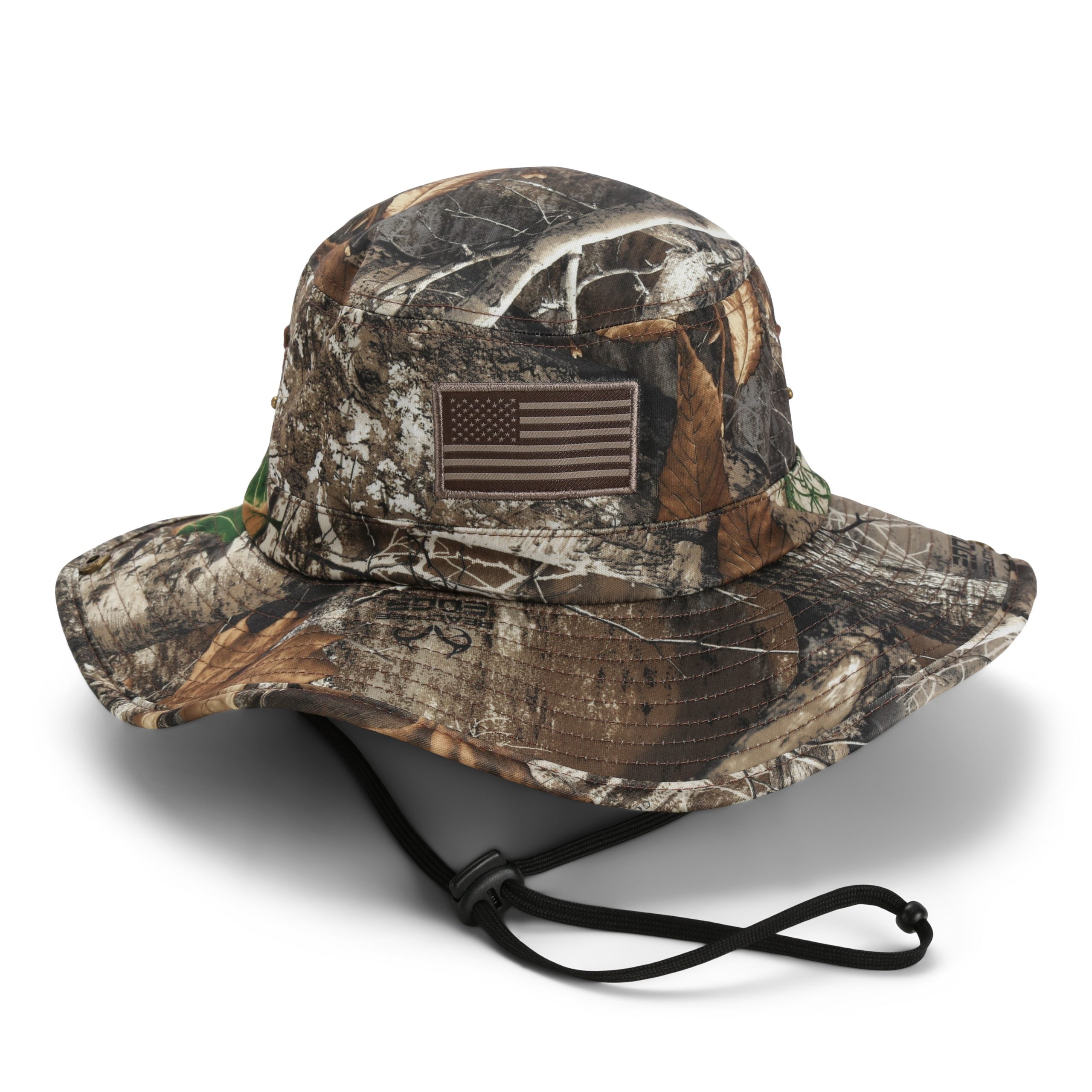 Bayou Full Brim Camo American Flag Boonie Hat (Floats) - Paramount