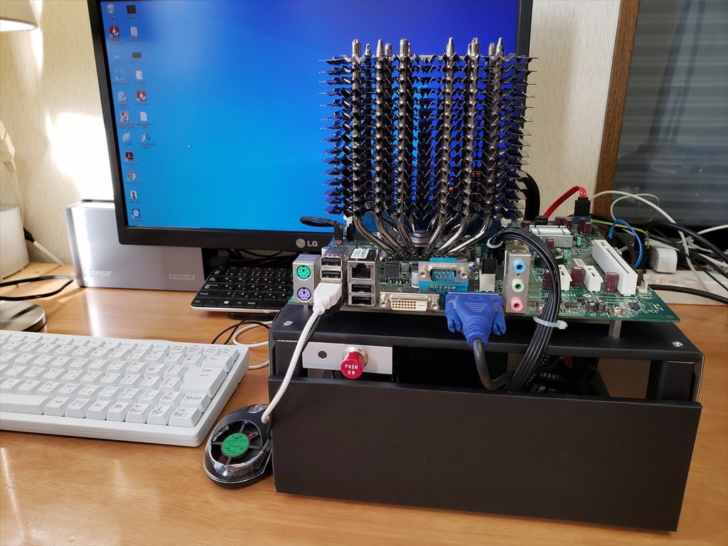 普通のパソコンを改造してファンレスPCを作ってみる。NEC Mate改造