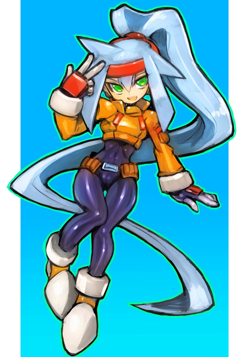 アッシュちゃん描きました。 #ロックマンZX