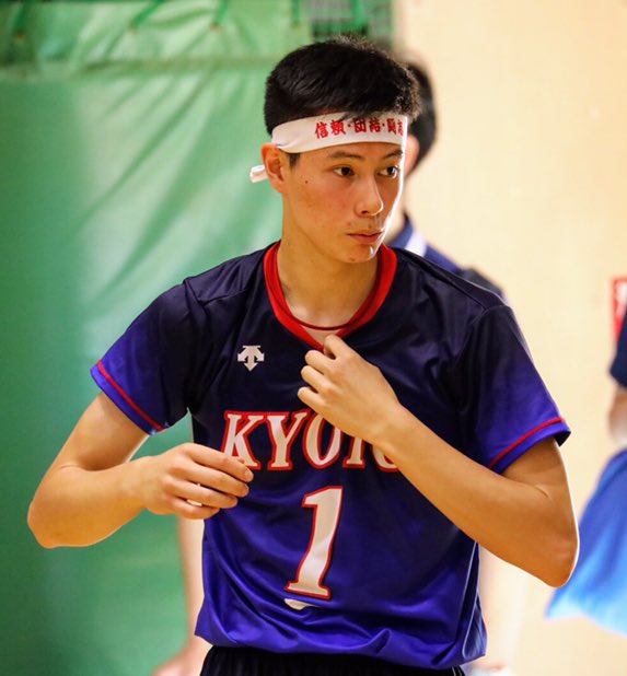 ハチマキ締める姿好きなんですよ #京都府東山高校 #髙橋藍 #茨城国体