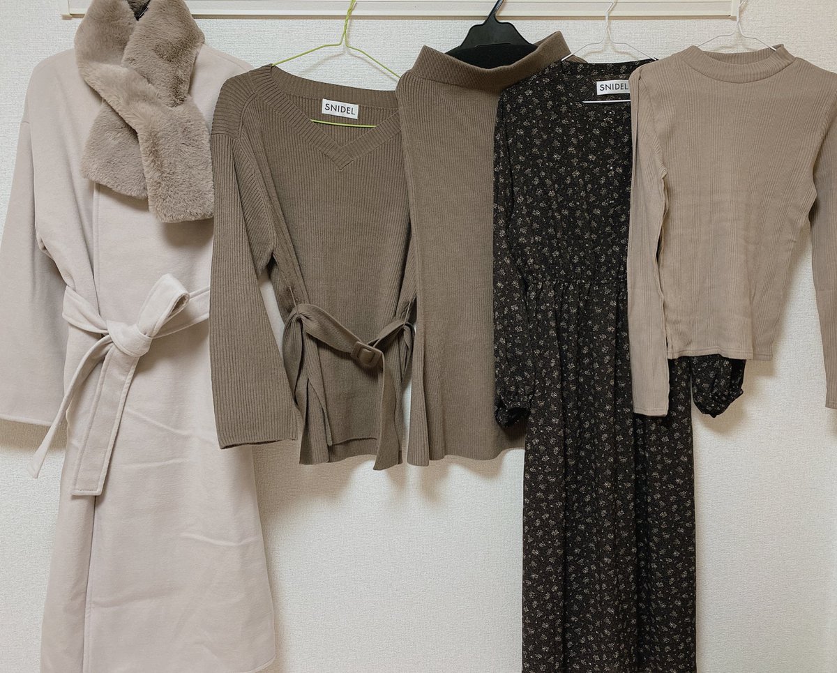 福袋開封① SNIDEL福袋2020 ・ノーカラーコート ピンクベージュ