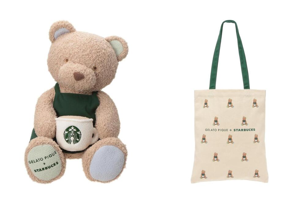 スターバックス×ジェラート ピケ、淡いミントグリーンボーダーのコラボ