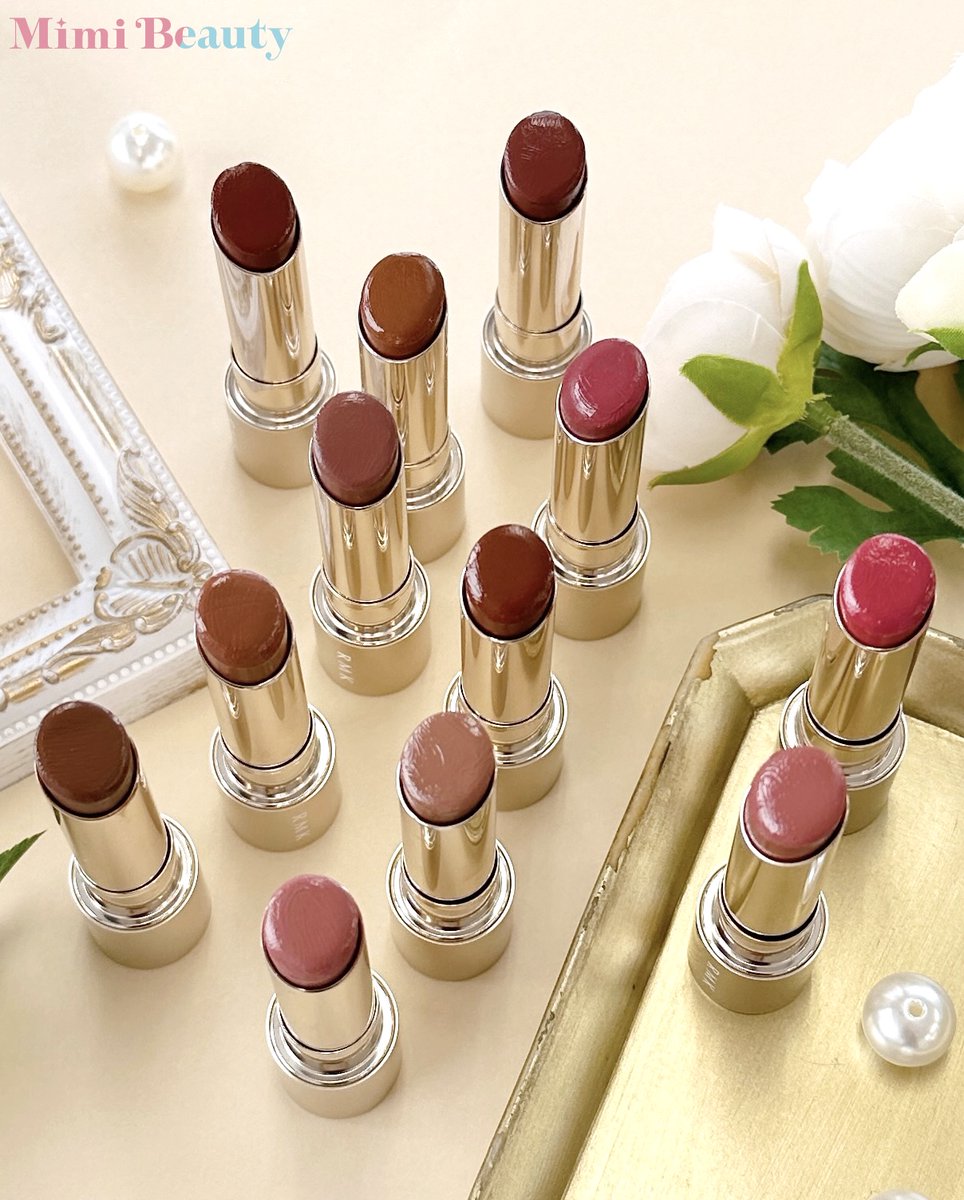 全色スウォッチ】 RMK新作リップ