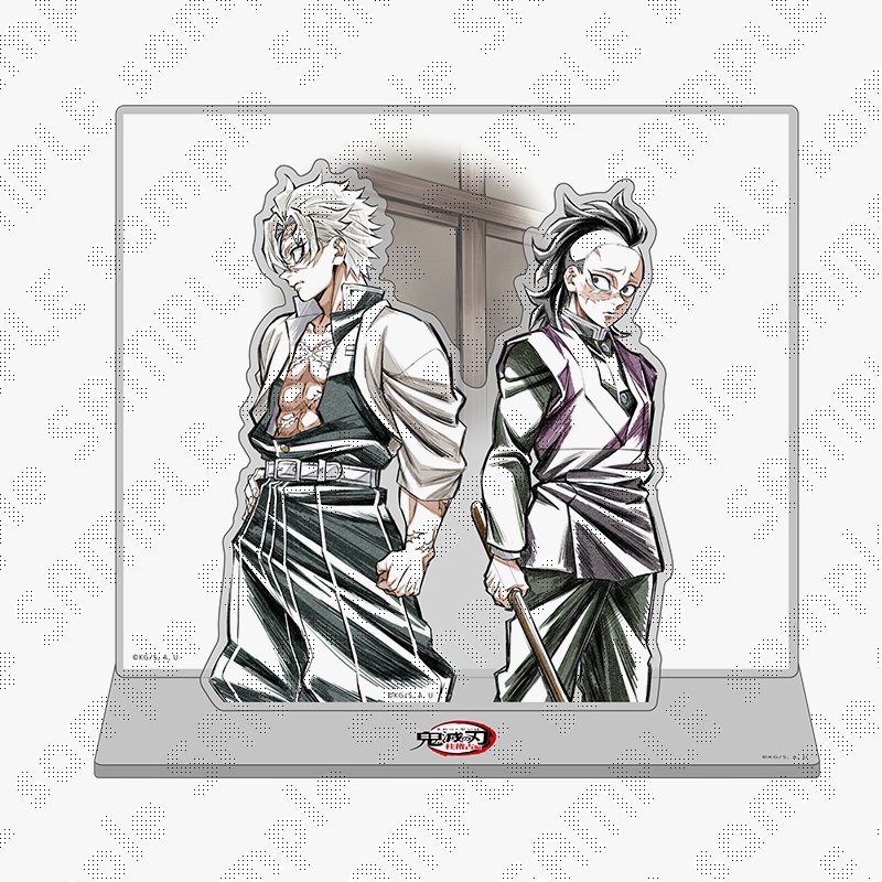 鬼滅の刃 柱稽古編 リアルタイムカフェ ミニ色紙 不死川実弥 鬼滅の刃 柱稽古編リアルタイムカフェ 第四話 柱描き下ろしイラスト