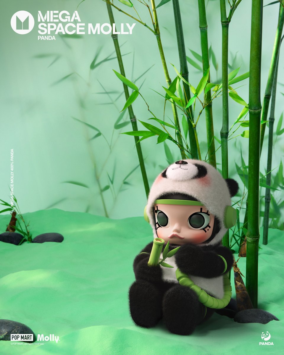 🐼MEGA SPACE MOLLY 400% PANDA SPACE MOLLYがかわいいパンダに🐼 ご