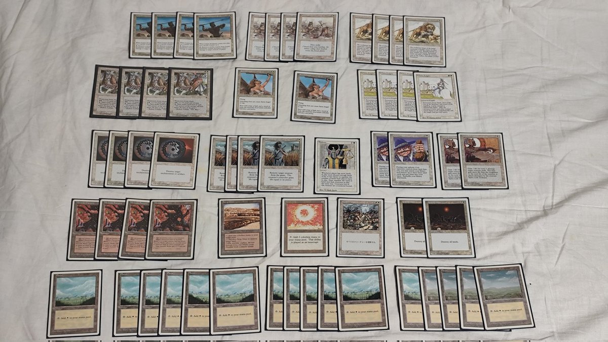 MTG 実は持っている、白単オールドスクール 強いかどうかはわからん！