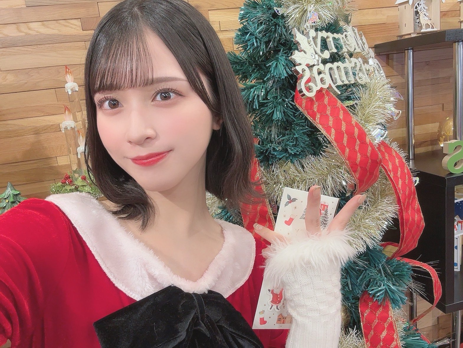 な*ろ様 ＝LOVE イコラブ 佐々木舞香 サンタ衣装 直筆 ヒキ LOVE