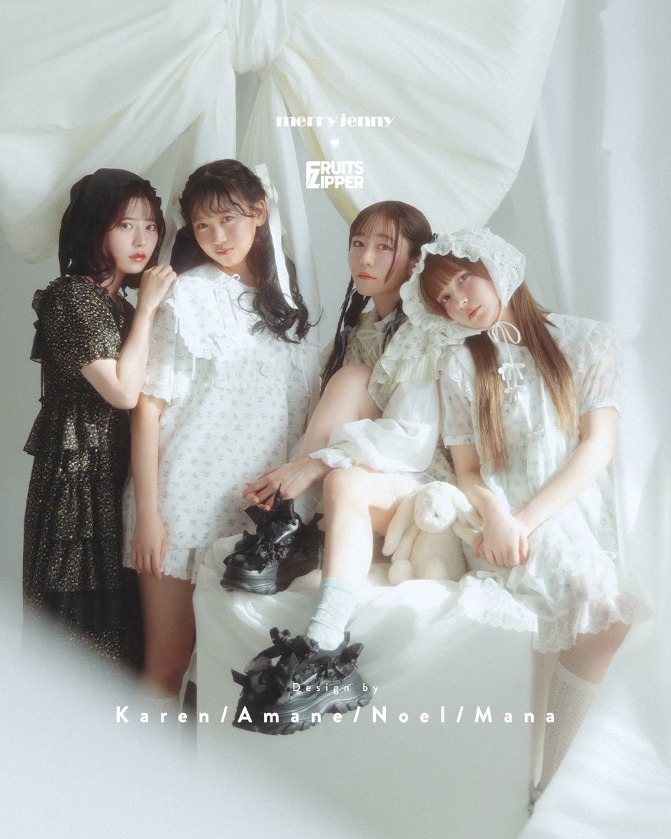 FRUITS ZIPPER × merry jenny限定コラボ決定／ メンバーそれぞれコラボ