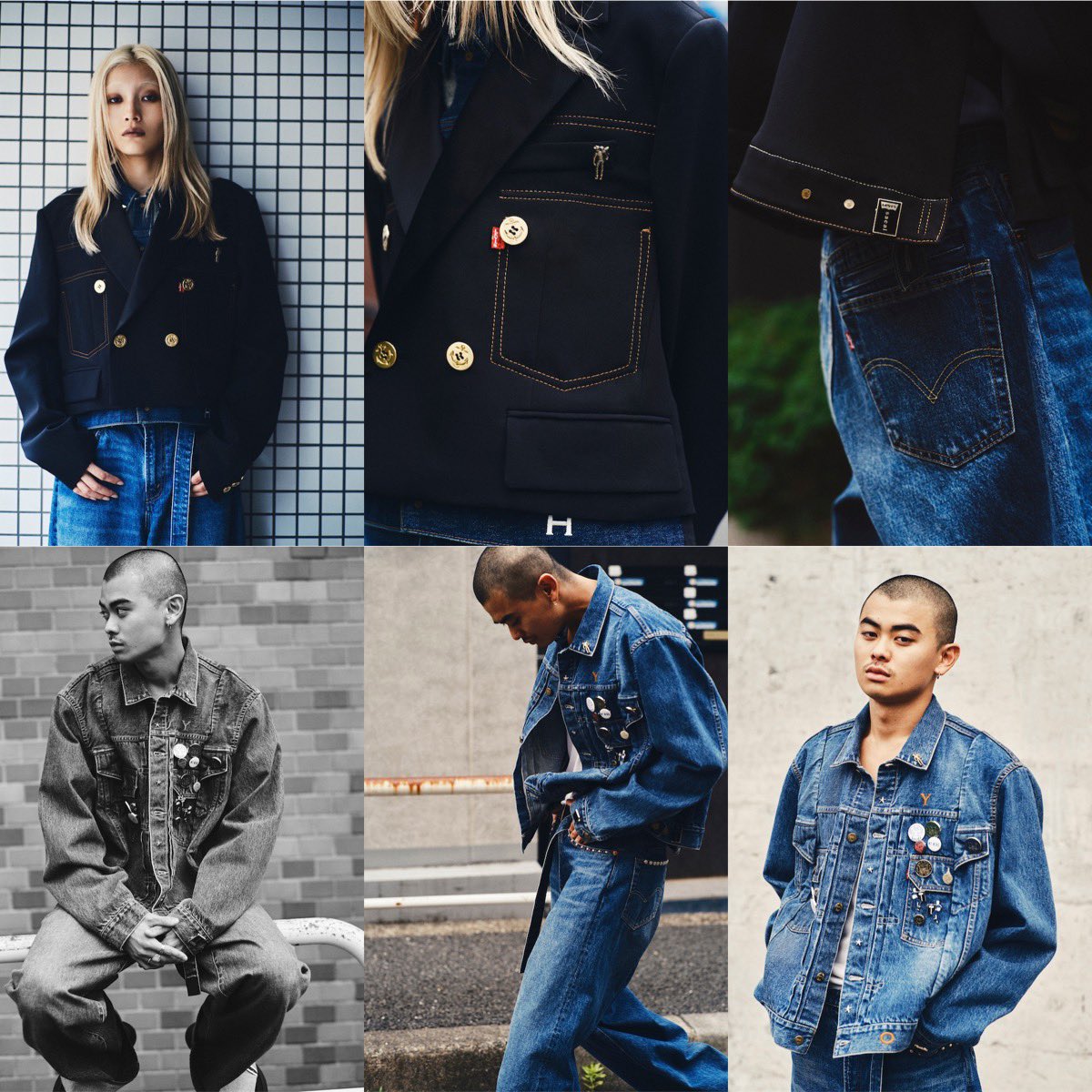 sacai x Levi's ピンズの日本での販売は国内5月28日（水）にsacai青山