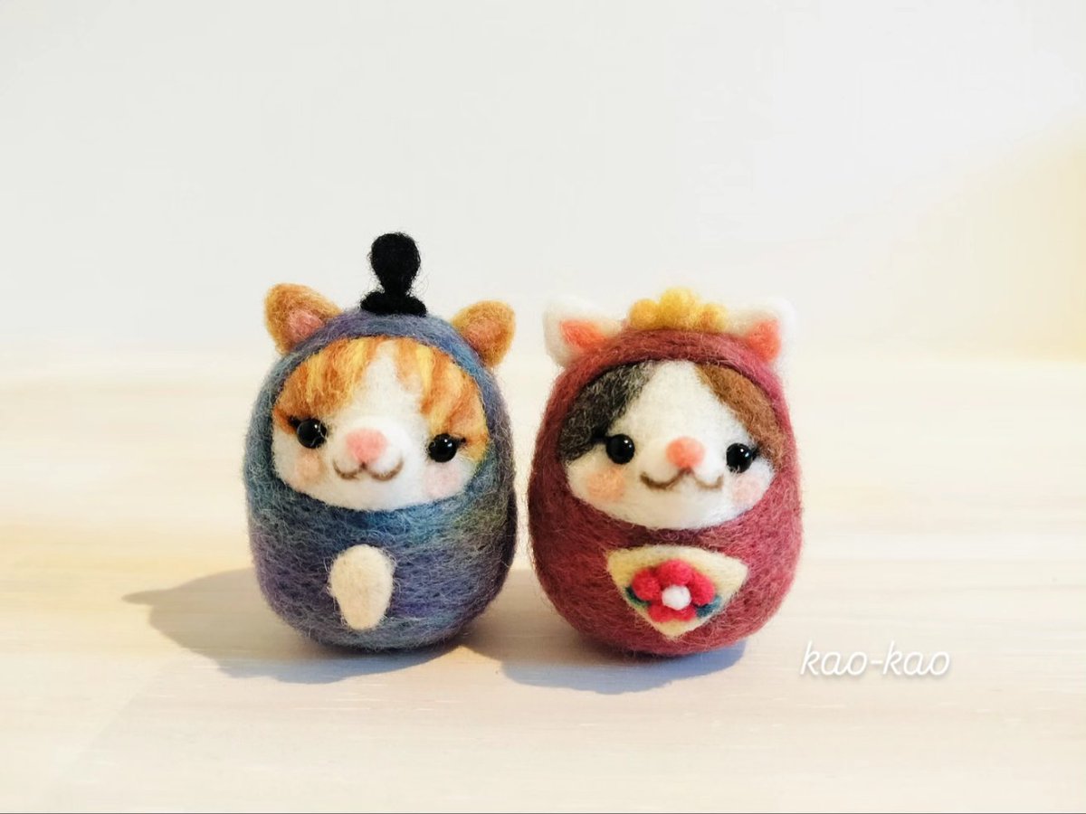 Post by kao-kao on X: 猫だるま雛😺