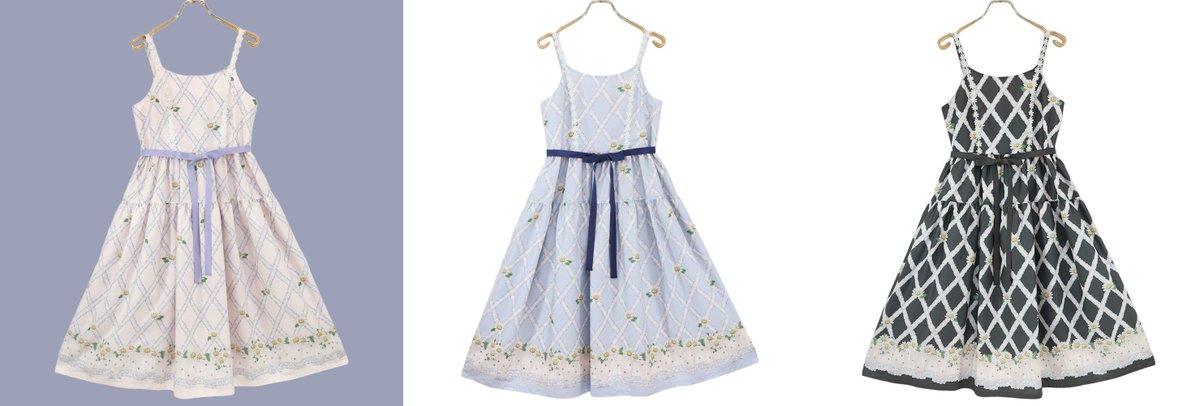 ≪ Re Stock ≫ 【 クロスレースマーガレットキャミソールワンピース