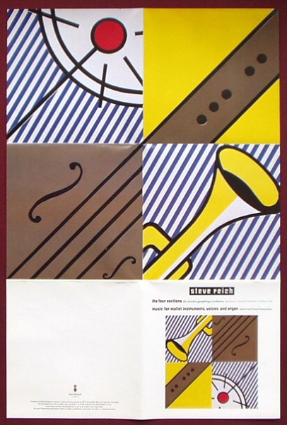 ロイ・リキテンスタインのカバーアート「Steve Reich: The Four