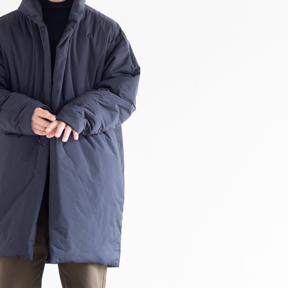 STYLE CRAFTWARDROBE WADDED STAND COAT [D.NAVY] : un.regard.moderne