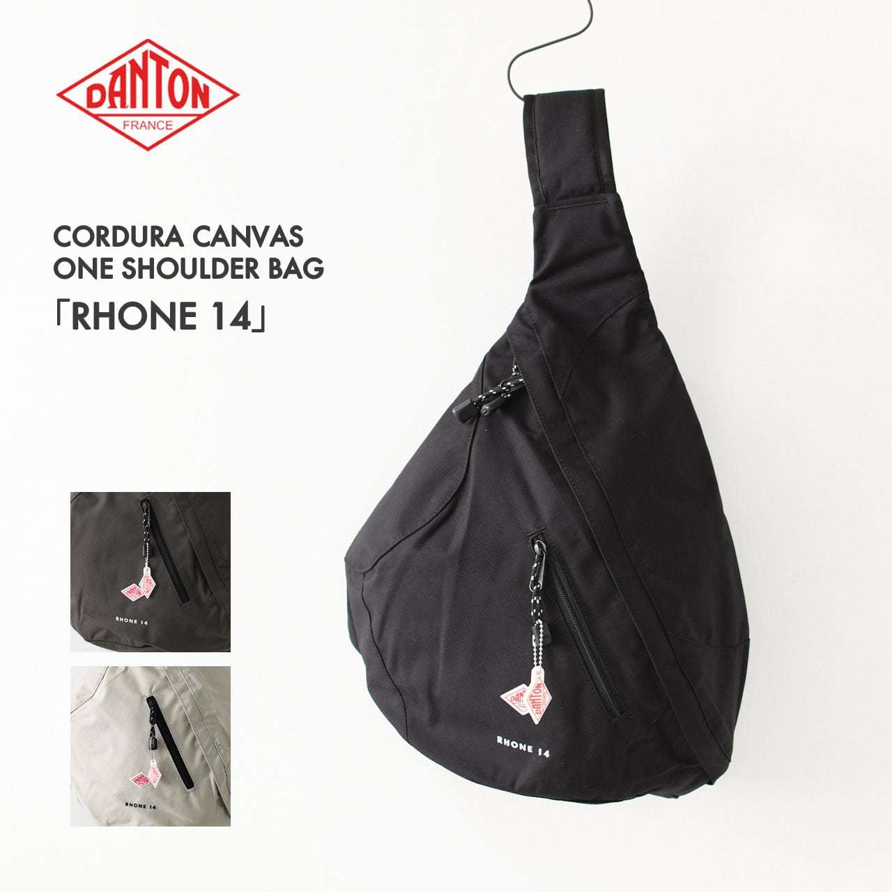 DANTON [ダントン] CORDURA CANVAS ONE SHOULDER BAG「RHONE 14