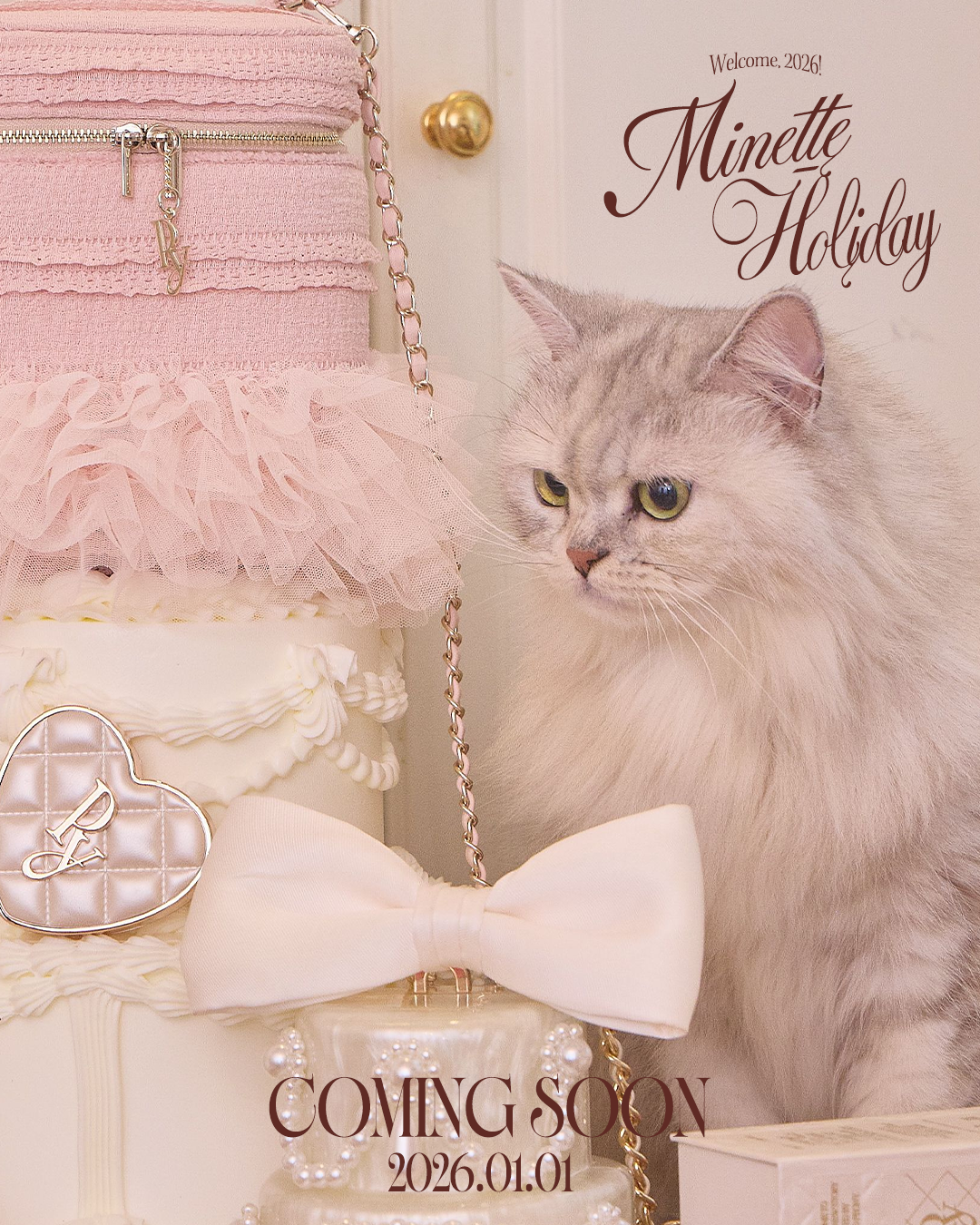 MINETTE HOLIDAY CAKE VANITY BAG【残りわずか】