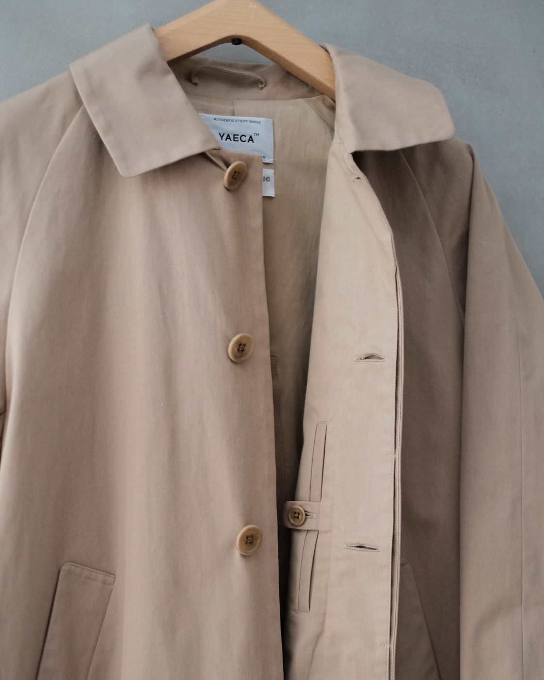 ステンカラーコート スタンダード col.Khaki | PEOPLE | ピープル