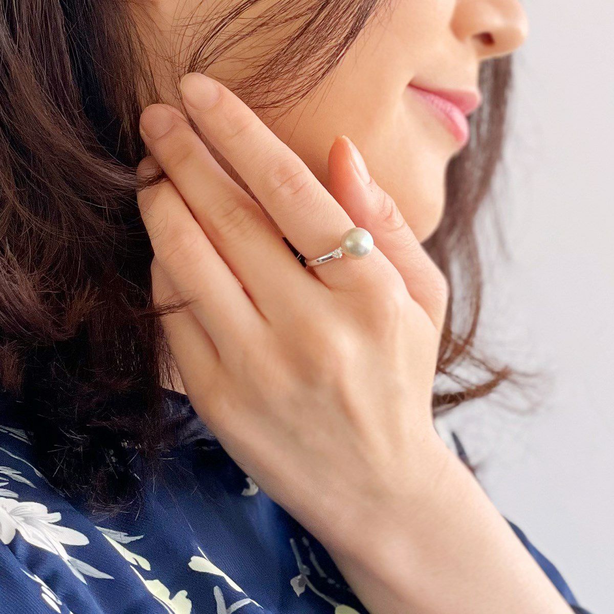 LUXE あこや真珠 リング9.0-9.5mm PT900 | あこや真珠リング