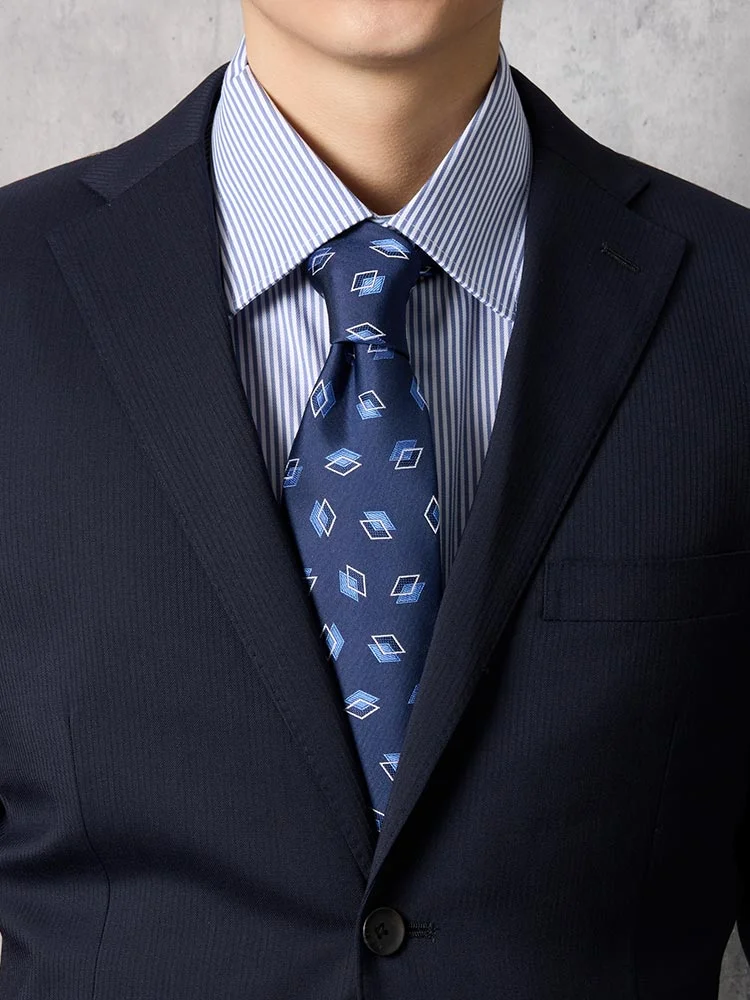 上下洗える/SOLOTEX】定番ツーパンツスーツ シャドウストライプ