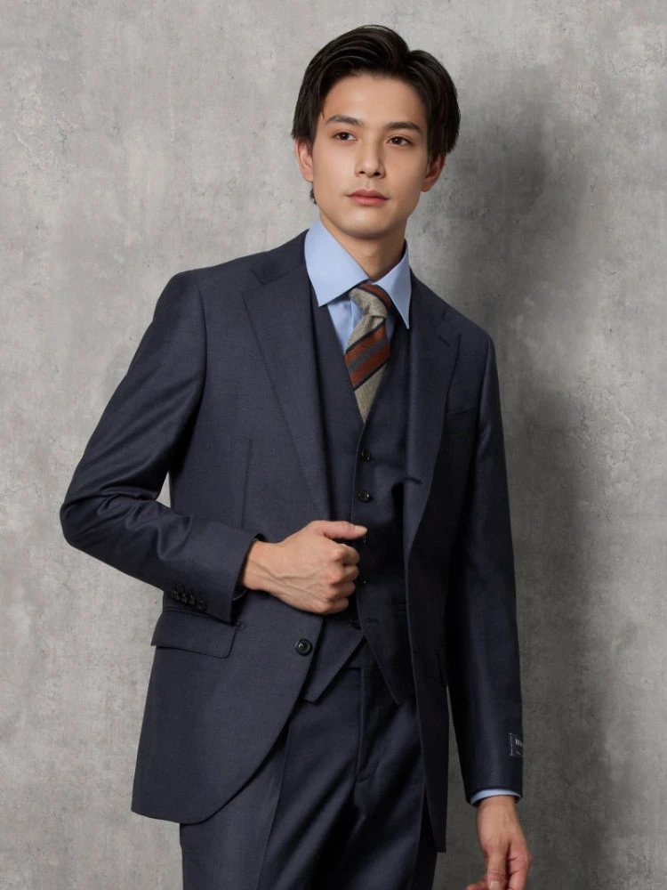 REDA】ウール100％ スリーピースウールスーツ ブルー | P.S.FA公式通販