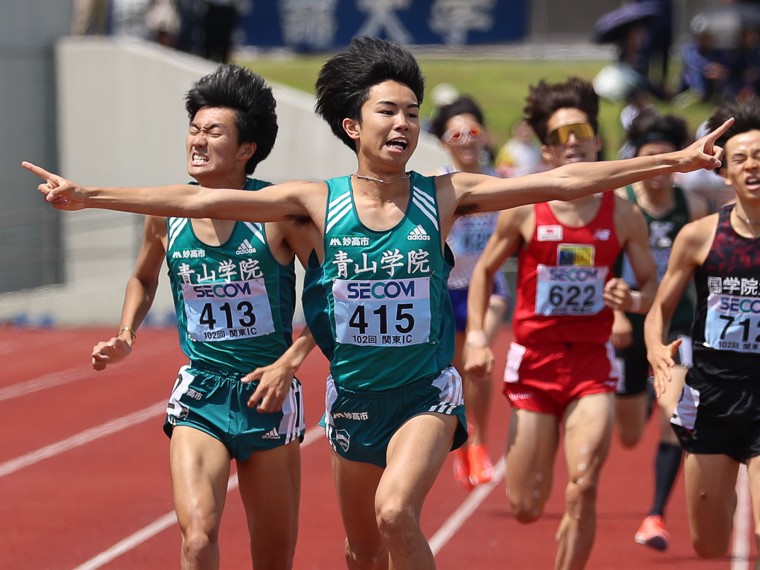 陸上・駅伝 - 青山学院大・宇田川瞬矢と山内健登が男子2部1500m2年連続