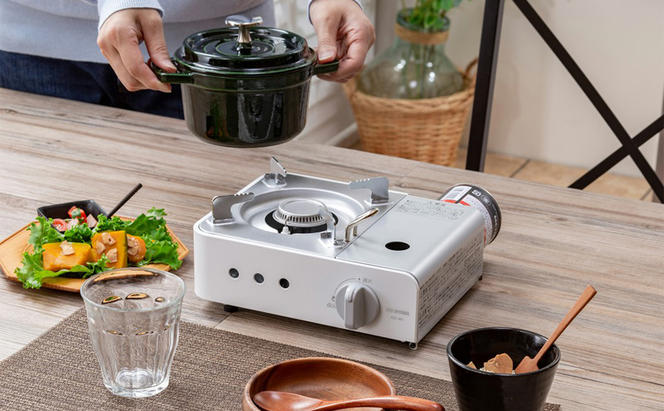 カセットコンロ 防災 カセットコンロミニ IGC-M1-W オフホワイト