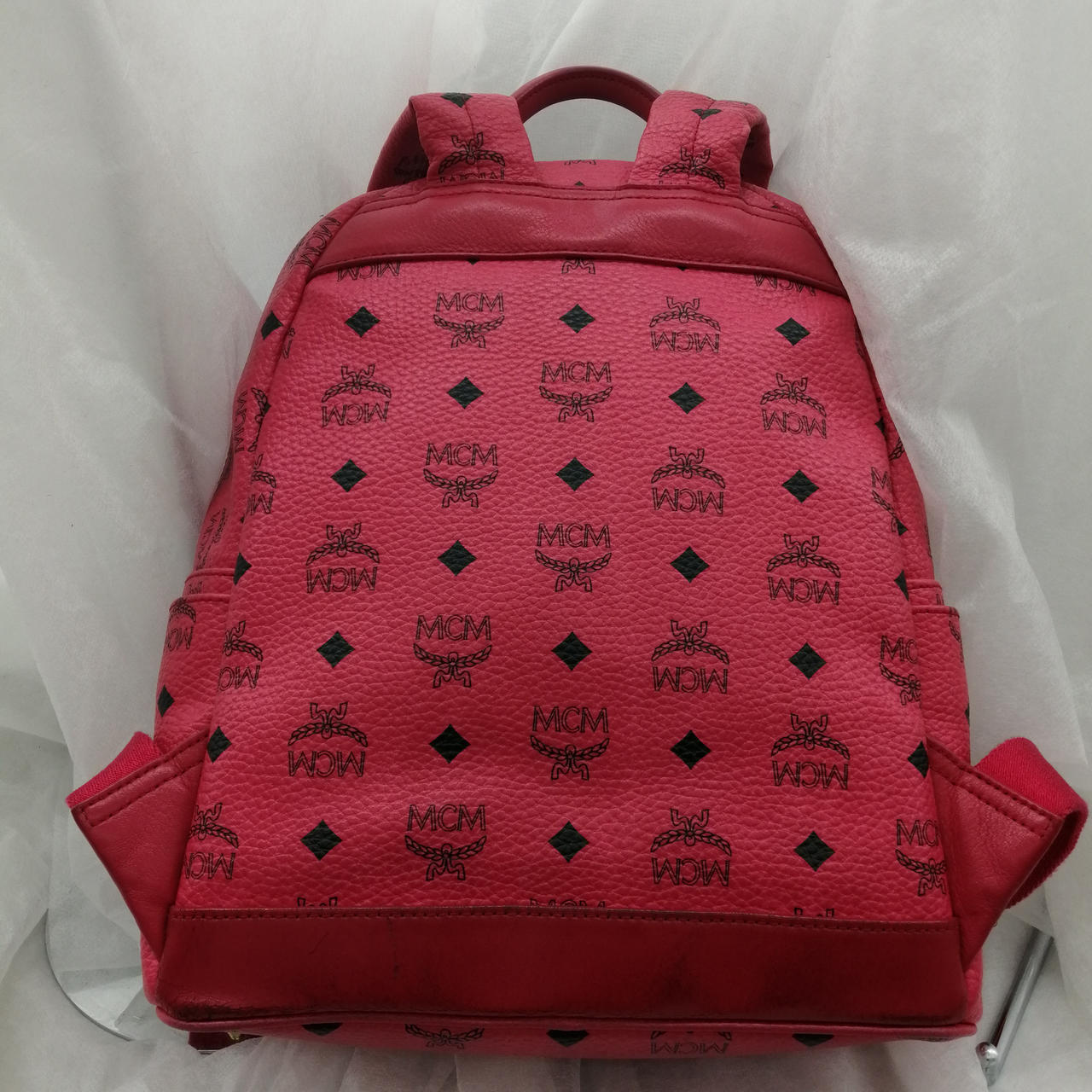 エムシーエム(MCM)|スタッズリュック ピンク|【ハードオフ公式通販