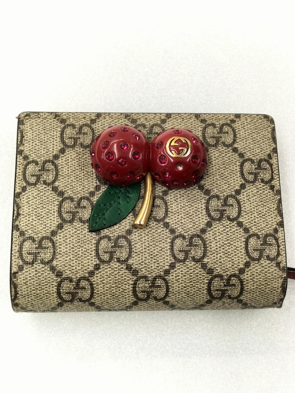 グッチ(GUCCI)|チェリー付きGGスプリーム キャンバス カードケース