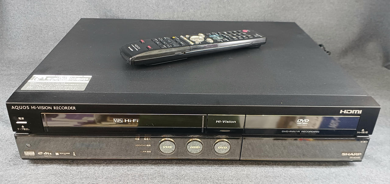 SHARP|HDD/DVD/VHSレコーダー|【ハードオフ公式通販】オフモール