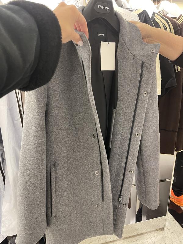 Theory Clarence Wool Melton Coat | Bloomingdale's