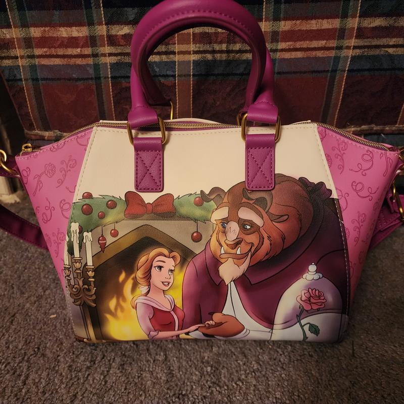 Loungefly Beauty And The Beast Holiday Fireplace Satchel Bag | Hot
