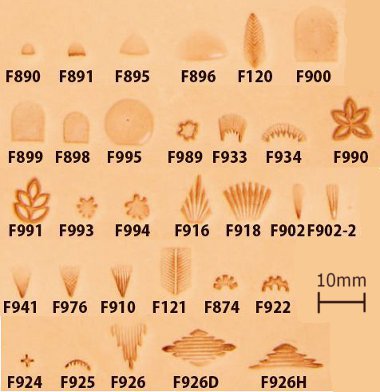 カービング用 刻印F(フィギャー) | ヌメ革と真鍮金具とレザークラフト