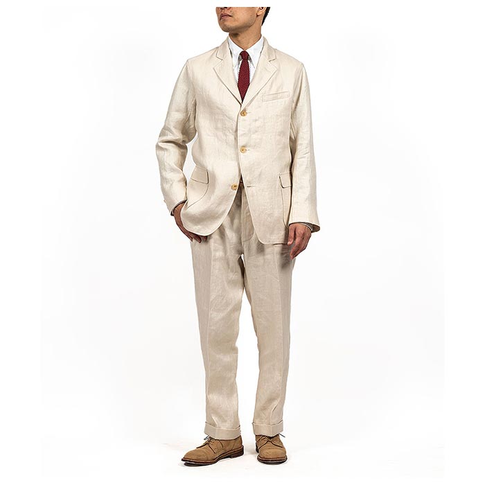 ワーカーズ WORKERS アイビー ブレザー フレンチリネン ヘリンボーン