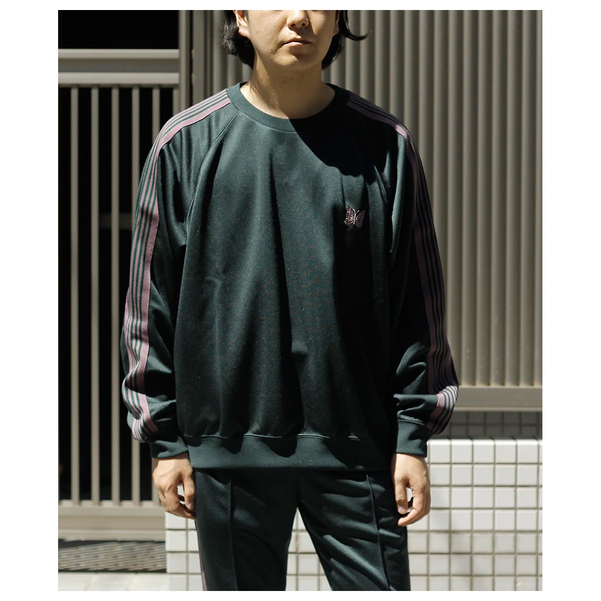 40%OFF セール ニードルズ NEEDLES トラック クルーネック シャツ ポリ