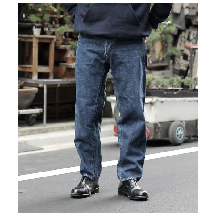 SCYE サイ ユーズドウォッシュ ペグトップ デニム Selvedge Denim Used