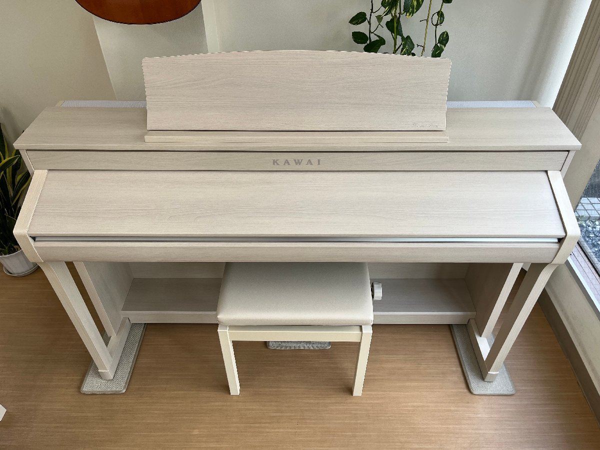 KAWAI CA58A 中古 電子ピアノ 2019年製 木製鍵盤 ホワイトメープル調