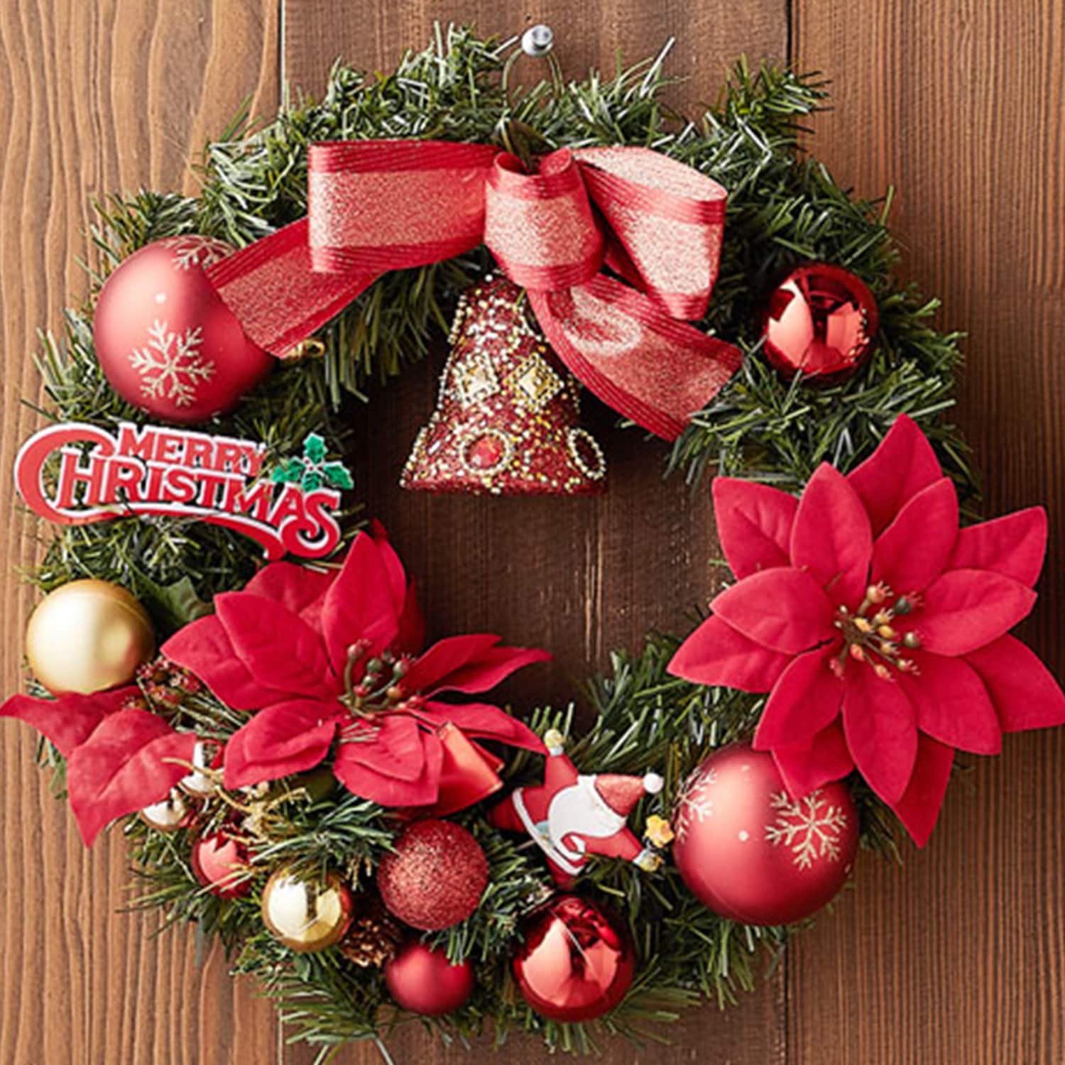在庫限りのお買得】 【クリスマス】グリーンリース ＜直径18cm/20cm