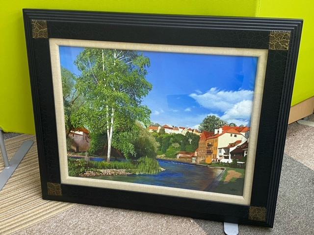百瀬智宏「蒼い風」 （ 絵画）の買取価格 （ID:693919）｜おいくら