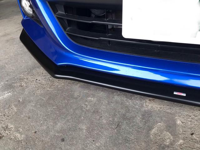 スバル BRZ ZC6 STIフロントリップスポイラー割れ 修理 艶消し塗装