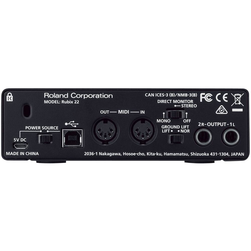 Roland USB Audio Interface Black COMRUBIX22 - Best Buy