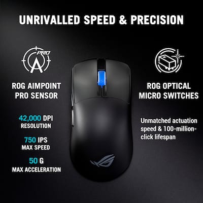 ASUS ROG Harpe II Ace Ultralight Optical Gaming Mouse with ROG